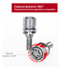 Bulon Antirrobo Giratoria Peugeot 308 Rhino Wheel Lock's 2