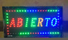 Cartel Led Abierto Multicolor 1