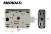 Control Acceso Cerradura Motorizada Pasador 6 Llaveros Kit 3