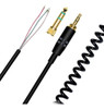 Sqrmekoko Cable De Audio En Espiral Con Alivio De Resorte De 0