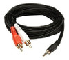 Cable Audio Mini Plug A 2 Rca Stereo Parlantes Pc Notebooks 0