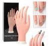 Mano Flexible Para Practica Manicuria Uñas Esculpidas Deco 2