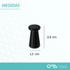 Tirador Manija Cajon Mueble Peón Negro 3