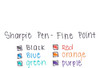 Bolígrafo Sharpie, Punta Fina,, Colores Surtidos (1924215) 4