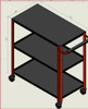 Mesa Taller Mecanico Imprenta Ruedas Goma 150kg Mmnsas 4