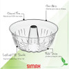 Molde Para Bizcochos Simax De Vidrio Transparente Acanalado 3
