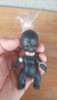 Antigua Muñequita Bebe Negra Goma Vintage Bizarra 0