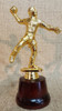 Trofeo Plástico Dodgeball 17cm Souvenir Base Madera 1