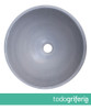 Bacha Baño De Apoyo Tela Gris Fango Eliptica 2