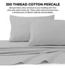 Tribeca Living, Crujiente Y Suave Cotton Percal Solid Sheets 3