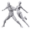 Conjunto De Figuras De Hombre Y Mujer, Gris, Pequeño 4