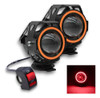 Kit Faros U7 Proyector + Tecla Moto Ojo Angel Rojo A-vip 0