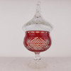 Gran Copon O Bombonera Cristal Rubi Antiguo Tallado Miralo 7
