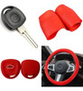Cubre Volante + Funda Llave Silicona Chevrolet Corsa - Rojo 0 Cubre Volante + Funda Llave Silicona Chevrolet Corsa - Rojo 0