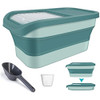 Contendor Plegable Para Alimento Balanceado Verde 0