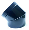 Curva Codo Galvanizado Negro 4 Pulgadas 45° 1