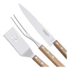 Set Parrilla:cuchilla,pincho,espátula Mango Largo Tramontina 3