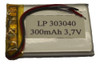 Bateria Recargable Litio Polímero 303040 3,7 V  300 Mah 1