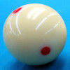 Bola Blanca De Pool Con Puntos Rojos Importada 3