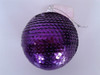 Bola Globo Adorno Lentejuelas Navidad Violeta Nuevo!!! 1