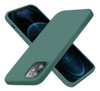 Funda Protectora Para iPhone 12 Silicona Verde Suave 0