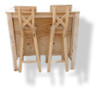 Desayunador Mesa Pino Macizo De 1 Mts X1x062 0