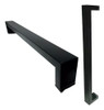 Manijón Barral Rectangular Acero Negro 40x20x700 Mm. Brz 0