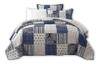 Dada Bedding Denim Blue Elegance Patchwork Floral Bedset - 1 0