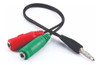 Adaptador Audio Y Microfono P/compus C/una Sola Ficha 3,5mm 0
