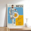 Bavien Messi - Póster De Lona Para Jugador De 6