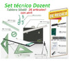 Kit De Dibujo Técnico 26 Art Dozent Tablero 50x60 C/ Atril 0