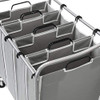 Simple Houseware Carro Con Ruedas Clasificador De Ropa Pesad 3