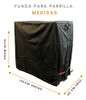 Funda Cubre Parrilla Campo 110x120x60cm Impermeable Tromen 1