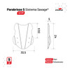 Sistema Savage Dominar 400 Parabrisas 42 Cm - C - Pferd 5