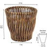 Home Essentials Ml-2225 Cesto De Basura Pequeño De Sauce De 2
