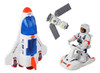 Set Espacial Grande 7 Piezas Cohete Vehiculos Figura Shp 3