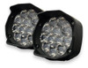Kit X2 Faros Led Auxiliar Luz Blanca Con Soporte Moto 0