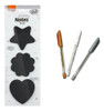 Notas Autoadhesivas Negras Con Pack 3 Lapiceras - Brw 0