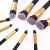 10pcs Maquillaje Profesional Pinceles Cosméticos Set Sombras 5