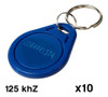 Llavero Rfid De Proximidad Control De Acceso 125khz X10 1
