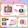 Cámara Rosa Para Niños Con Impresora, 12mp, Video 1080p 4