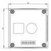 Caja Siemens 22mm Am P/aparatos De Mando 3su1801-0aa00-0ab2 1