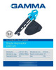 Soplador Aspiradora De Hojas Césped 2400w Gamma 5
