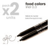 Marcador Comestible Linner 0.3 Negro X2 Drip Color Belgrano 0