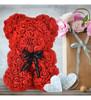 Oso De Rosas Artificiales San Valentin Hecho A Mano - Rojo 2