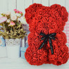 Oso De Rosas Artificiales San Valentin Hecho A Mano - Rojo 5