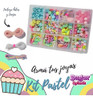 Kit Para Armar Pulseras Bijou Cuentas Accesorio Nenas Pastel 2