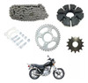 Kit Cadena Corona Piñon Manchones Seguro Suzuki Gn 125 0