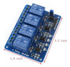 Modulo Rele 4 Canales 12v Bornera Contactos 250v 10a 1