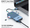 Estacion De Acoplamiento Usb Giq Usb C Hub Usb 3.0 A Dual Hd 4